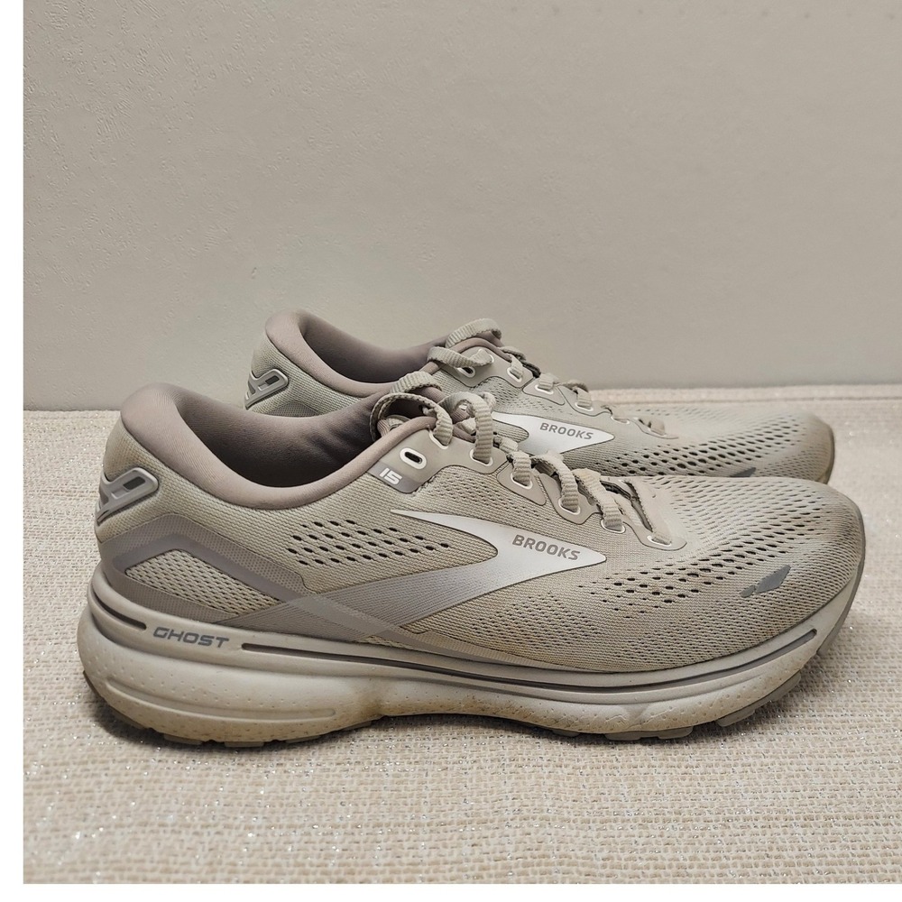 Brooks Ghost 15 Womens Running Shoes 9 Wide D Oyster Yucca 1203801D112